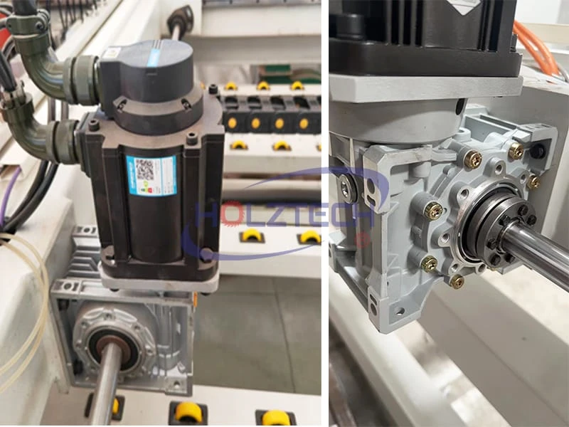 6. Servo motor with high precision reducer to drive the board feeding with high precision.
