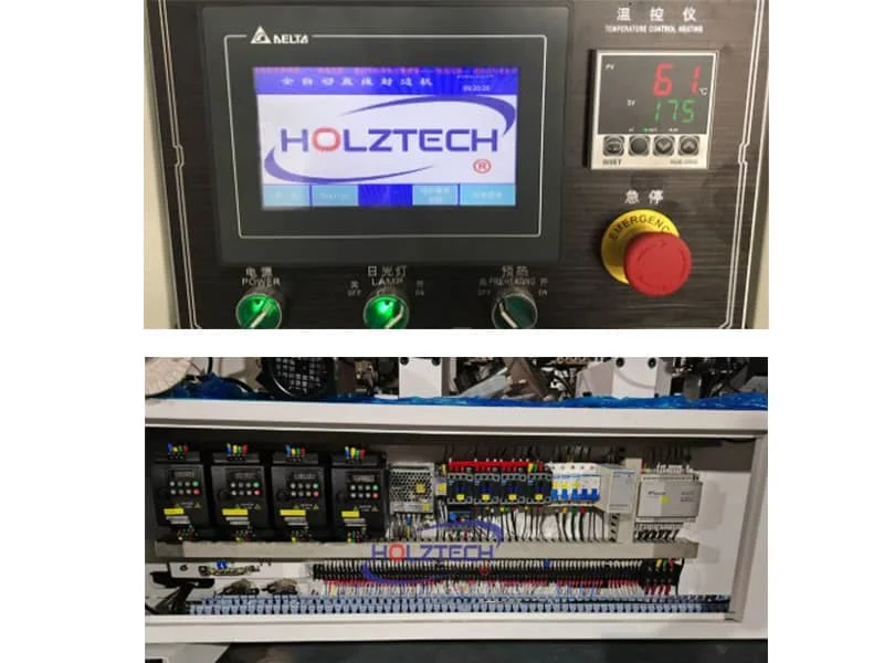 Touch Screen，  The operating interface is intuitive and simple，information about the machine status is available at a glance.  Display of processes and diagnostic information.    Prompt problem solving using the error code displayed on the screen.  High quality electrical components from Delta，Omron，Schneider ensure stable electricity and signal supply. 