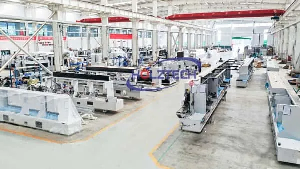 Professional Assembly Line.  Experienced technicians on professional assembly lines，from the machine bed to small electrical components，ensure the stable and productive operation of the machine.