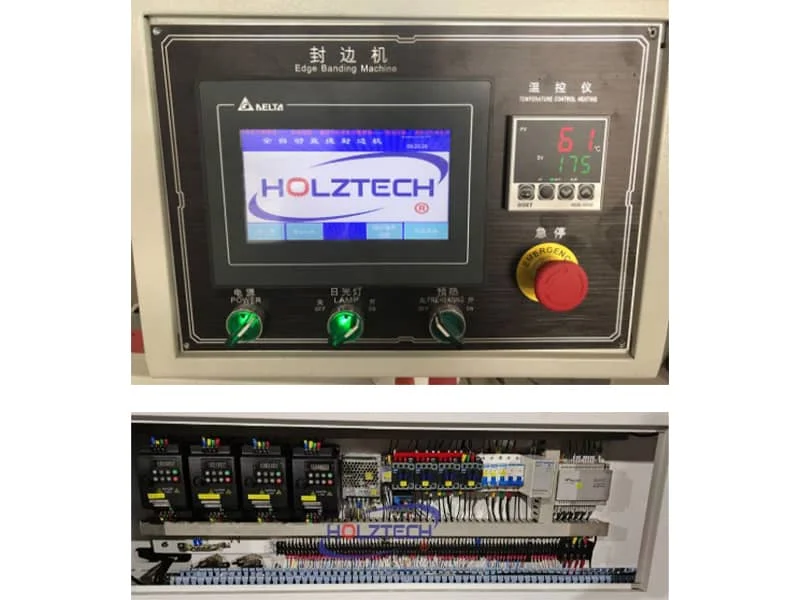 Touch Screen.  The operating interface is intuitive and simple，information about the machine status is available at a glance.  Display of processes and diagnostic information.    Prompt problem solving using the error code displayed on the screen.  High quality electrical components from Delta，Omron，Schneider ensure stable electricity and signal supply. 