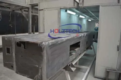 Painting. Electrostatic powder spraying to improve coating corrosion resistant capacity higher and smoother. 