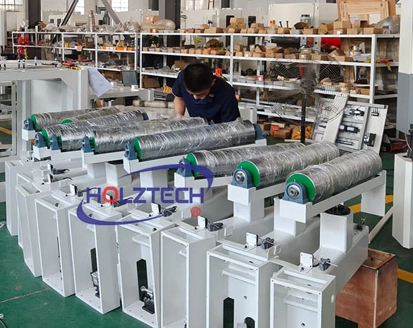 Driven rolls with bigger diameter 180mm.