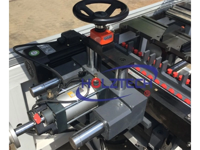 One Vertical drill row can rotate from vertical to horizontal position.