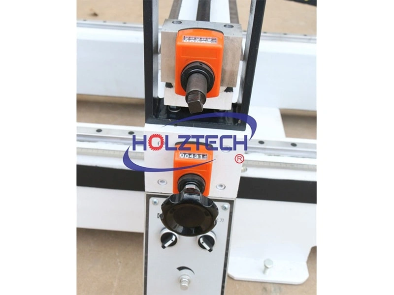 Adjustment for vertical drill rows. 