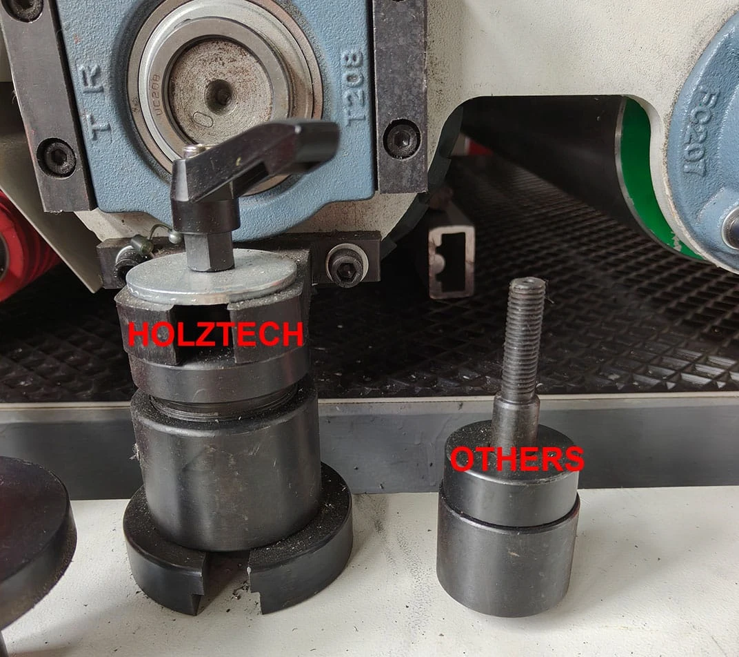 Enlarged  and thickened supporting column.