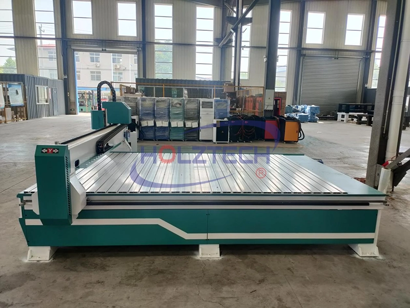 Holztech CNC Router: Stable Aluminum Worktable and Clamping System