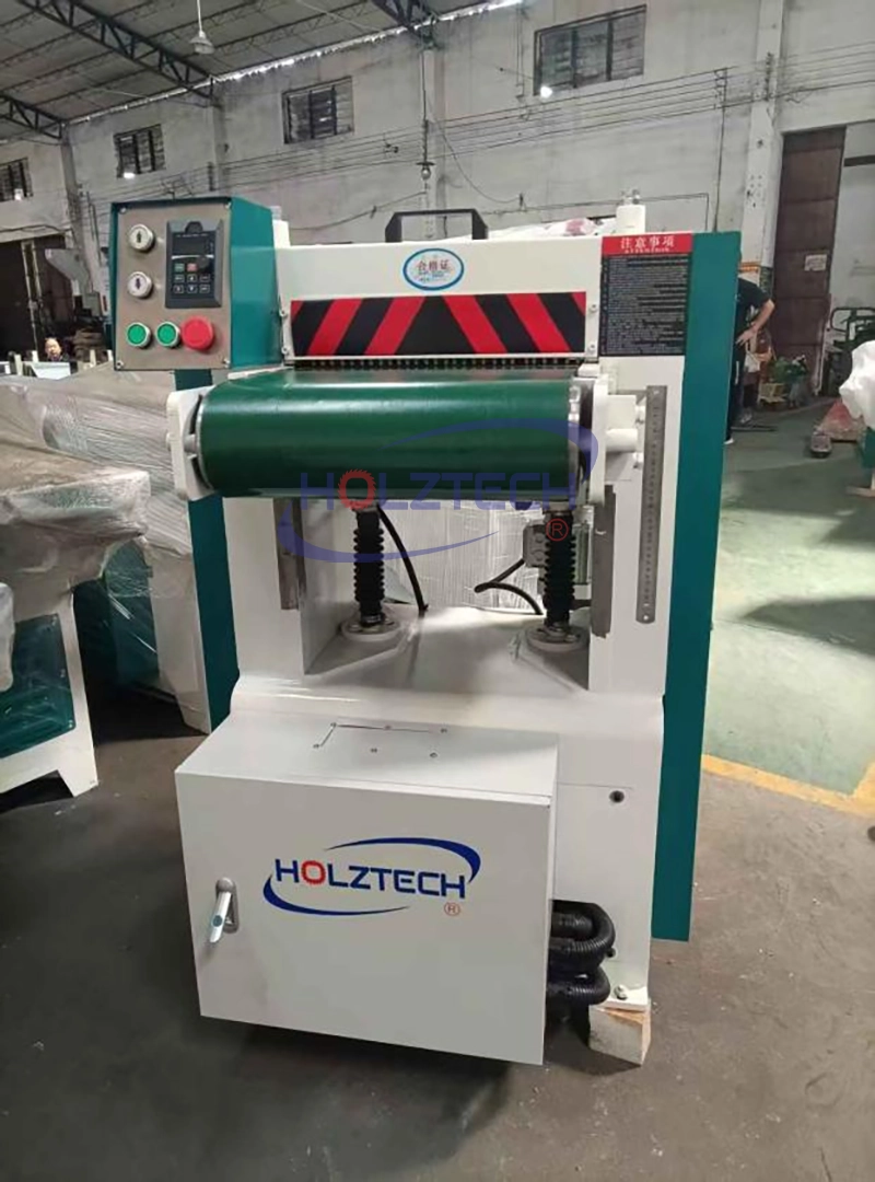 Holztech Automatic Thickness Planer: Variable-Frequency Drive for Infinite Feed Speed Control