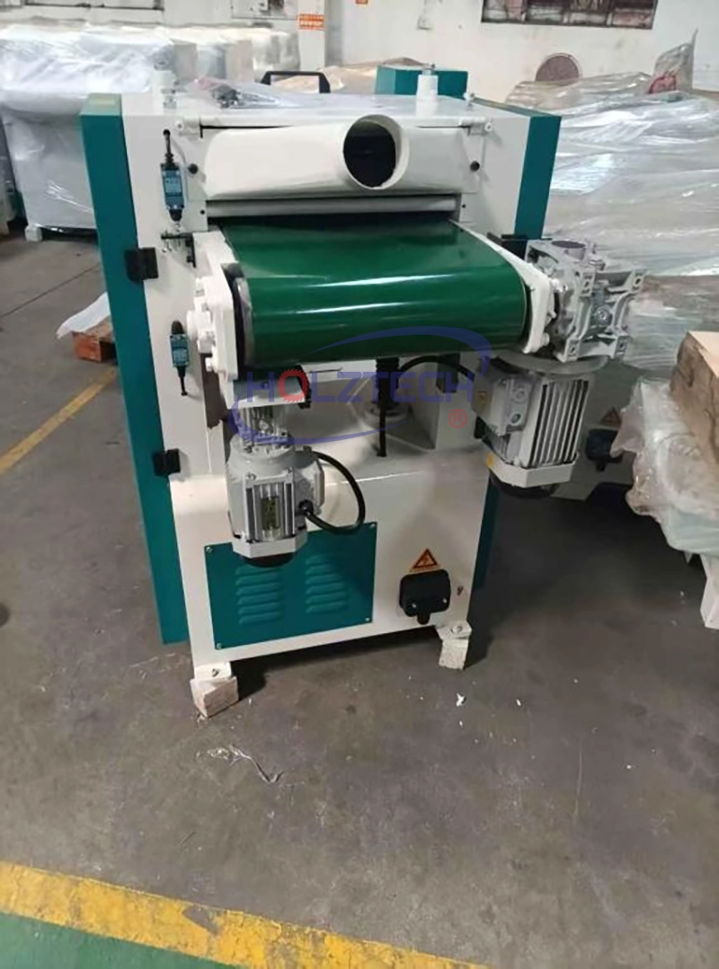 Holztech Automatic Thickness Planer: Variable-Frequency Drive for Infinite Feed Speed Control