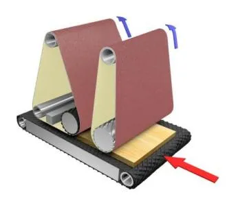 HOLZTECH R-RP1300 Wide Belt Wood Sanding Machine - detail image 2