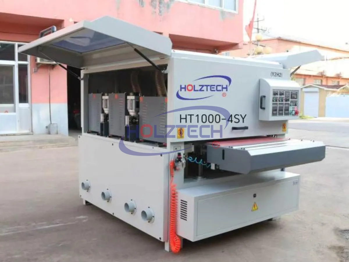 HOLZTECH Unveils New HT1000-4SY Brush Sanding Machine with Vacuum Conveyor System