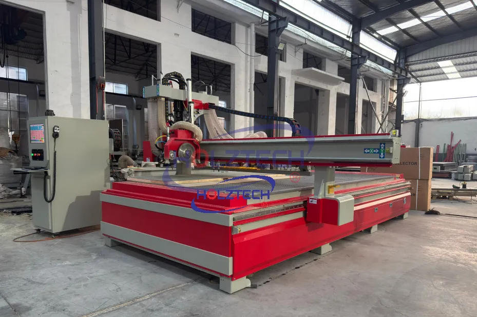HOLZTECH HT2030 CNC Nesting Router Automatic Tool Change+Dual Saw Blades + Side Drilling Combination Empowers Efficient
